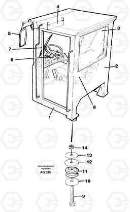 22071 Operator's cab L120C S/N 11319-SWE, S/N 61677-USA, S/N 70075-BRA, Volvo Construction Equipment