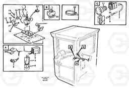 99293 Cable harness: Adjustableflow from hydraulic function 3. L120C S/N 11319-SWE, S/N 61677-USA, S/N 70075-BRA, Volvo Construction Equipment