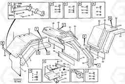 86730 Swing out rear mudguard L120C S/N 11319-SWE, S/N 61677-USA, S/N 70075-BRA, Volvo Construction Equipment