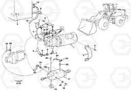 22061 Auxiliary steering system L120C S/N 11319-SWE, S/N 61677-USA, S/N 70075-BRA, Volvo Construction Equipment