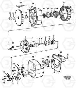 92506 Alternator, 100amp L90C, Volvo Construction Equipment