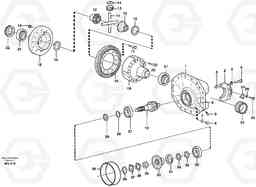 21867 Final drive, rear L120C S/N 11319-SWE, S/N 61677-USA, S/N 70075-BRA, Volvo Construction Equipment