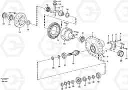 66928 Final drive, front L120C S/N 11319-SWE, S/N 61677-USA, S/N 70075-BRA, Volvo Construction Equipment