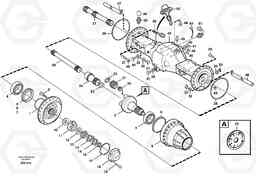 66926 Planet shaft, front L120C S/N 11319-SWE, S/N 61677-USA, S/N 70075-BRA, Volvo Construction Equipment