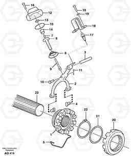 66930 Differential lock L120C S/N 11319-SWE, S/N 61677-USA, S/N 70075-BRA, Volvo Construction Equipment