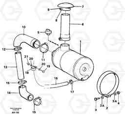 82665 Inlet system L50C S/N 10967-, OPEN ROPS S/N 35001-, Volvo Construction Equipment