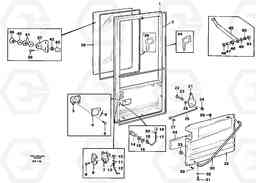 25411 Door L50C S/N 10967-, OPEN ROPS S/N 35001-, Volvo Construction Equipment