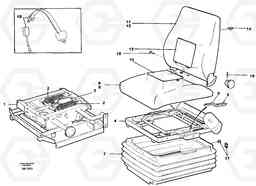 45213 Operator seat Isri L50C S/N 10967-, OPEN ROPS S/N 35001-, Volvo Construction Equipment