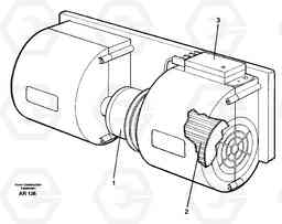 30598 Fan L50C S/N 10967-, OPEN ROPS S/N 35001-, Volvo Construction Equipment