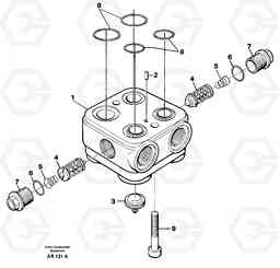 23875 Valve housing L50C S/N 10967-, OPEN ROPS S/N 35001-, Volvo Construction Equipment