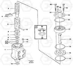 24438 Steering unit L50C S/N 10967-, OPEN ROPS S/N 35001-, Volvo Construction Equipment