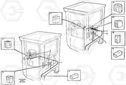 22046 Cable harnesses, cab L50C S/N 10967-, OPEN ROPS S/N 35001-, Volvo Construction Equipment