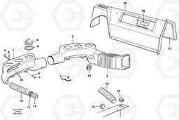 47163 Air ducts L50C S/N 10967-, OPEN ROPS S/N 35001-, Volvo Construction Equipment