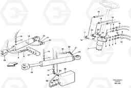 31589 Steering system L50C S/N 10967-, OPEN ROPS S/N 35001-, Volvo Construction Equipment