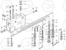 14982 Valve housing L50C S/N 10967-, OPEN ROPS S/N 35001-, Volvo Construction Equipment