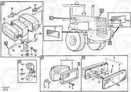 23668 Lighting, rear L50C S/N 10967-, OPEN ROPS S/N 35001-, Volvo Construction Equipment