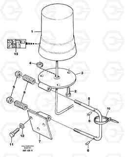 31870 Rotating beacon L50C S/N 10967-, OPEN ROPS S/N 35001-, Volvo Construction Equipment