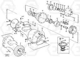 62358 Axle, front L50C S/N 10967-, OPEN ROPS S/N 35001-, Volvo Construction Equipment