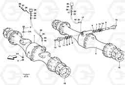 85870 Planetary axle, mounting L50C S/N 10967-, OPEN ROPS S/N 35001-, Volvo Construction Equipment