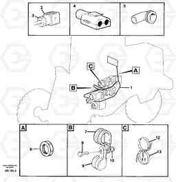 27628 Cable harness Transmission L50C S/N 10967-, OPEN ROPS S/N 35001-, Volvo Construction Equipment