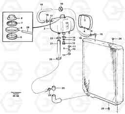 82972 Cooling system L50C S/N 10967-, OPEN ROPS S/N 35001-, Volvo Construction Equipment