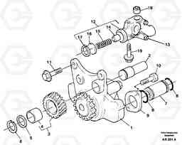 22105 Oil pump L50C S/N 10967-, OPEN ROPS S/N 35001-, Volvo Construction Equipment