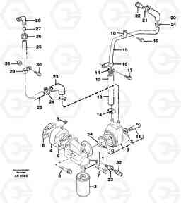 57844 Oil cooler L50C S/N 10967-, OPEN ROPS S/N 35001-, Volvo Construction Equipment