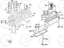 25007 Cylinder head L50C S/N 10967-, OPEN ROPS S/N 35001-, Volvo Construction Equipment