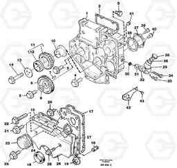 89341 Timing gear casing L50C S/N 10967-, OPEN ROPS S/N 35001-, Volvo Construction Equipment