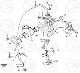 22665 Turbo charger Mounting L50C S/N 10967-, OPEN ROPS S/N 35001-, Volvo Construction Equipment