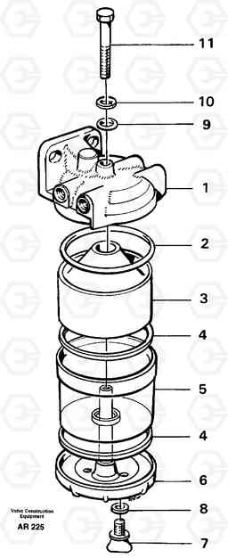 20648 Filter L50C S/N 10967-, OPEN ROPS S/N 35001-, Volvo Construction Equipment