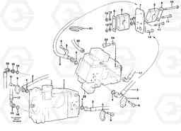 56043 Hoses, Pump - hydraulic motor L50C S/N 10967-, OPEN ROPS S/N 35001-, Volvo Construction Equipment