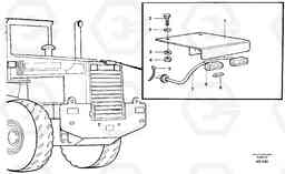 90649 License plate lamp L50C S/N 10967-, OPEN ROPS S/N 35001-, Volvo Construction Equipment