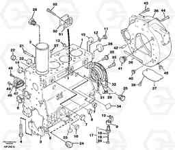 25011 Cylinder block L50C S/N 10967-, OPEN ROPS S/N 35001-, Volvo Construction Equipment