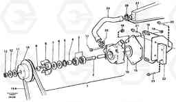 22681 Extra water pump L50C S/N 10967-, OPEN ROPS S/N 35001-, Volvo Construction Equipment