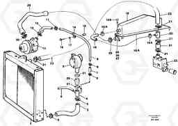 67240 Cooling system L50C S/N 10967-, OPEN ROPS S/N 35001-, Volvo Construction Equipment