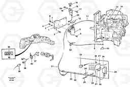 22051 Cable harness Starter relay L50C S/N 10967-, OPEN ROPS S/N 35001-, Volvo Construction Equipment