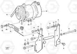 25834 Compressor, assembly L50C S/N 10967-, OPEN ROPS S/N 35001-, Volvo Construction Equipment