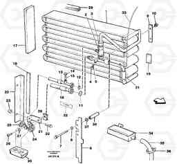 57781 Evaporator, assembly L50C S/N 10967-, OPEN ROPS S/N 35001-, Volvo Construction Equipment