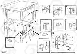 18741 Electrical system: Forward/reverse switch L50C S/N 10967-, OPEN ROPS S/N 35001-, Volvo Construction Equipment