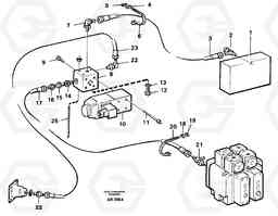 39107 Controls, differential lock L50C S/N 10967-, OPEN ROPS S/N 35001-, Volvo Construction Equipment