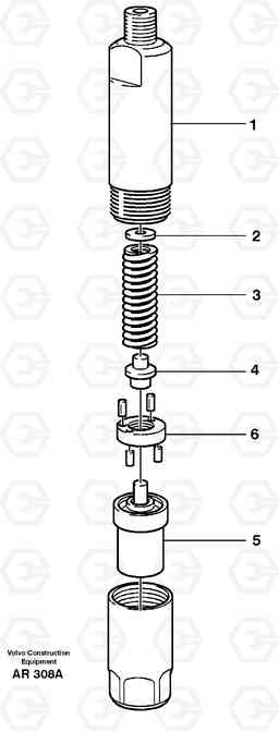 25441 Injector L50C S/N 10967-, OPEN ROPS S/N 35001-, Volvo Construction Equipment