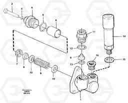 104655 Feed pump L50C S/N 10967-, OPEN ROPS S/N 35001-, Volvo Construction Equipment