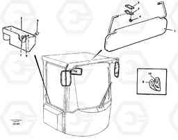 24723 Interior components L50C S/N 10967-, OPEN ROPS S/N 35001-, Volvo Construction Equipment