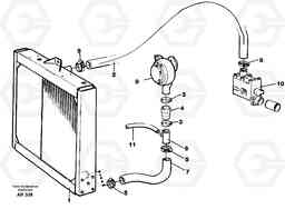 68481 Cooling system L50C S/N 10967-, OPEN ROPS S/N 35001-, Volvo Construction Equipment