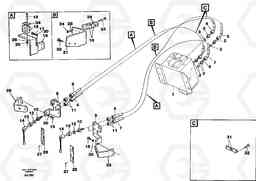 23198 Hydraulic system, Feed line 5:th and 6:th funcion L50C S/N 10967-, OPEN ROPS S/N 35001-, Volvo Construction Equipment