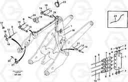 70121 Distribution block, B3. L50C S/N 10967-, OPEN ROPS S/N 35001-, Volvo Construction Equipment