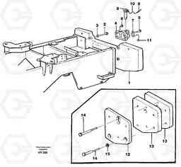 22402 Rear hitch and counterweight L50C S/N 10967-, OPEN ROPS S/N 35001-, Volvo Construction Equipment