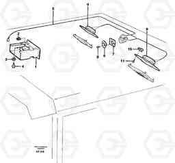 20620 Radio bracket L50C S/N 10967-, OPEN ROPS S/N 35001-, Volvo Construction Equipment