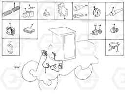 30184 Cable harness, front L50C S/N 10967-, OPEN ROPS S/N 35001-, Volvo Construction Equipment